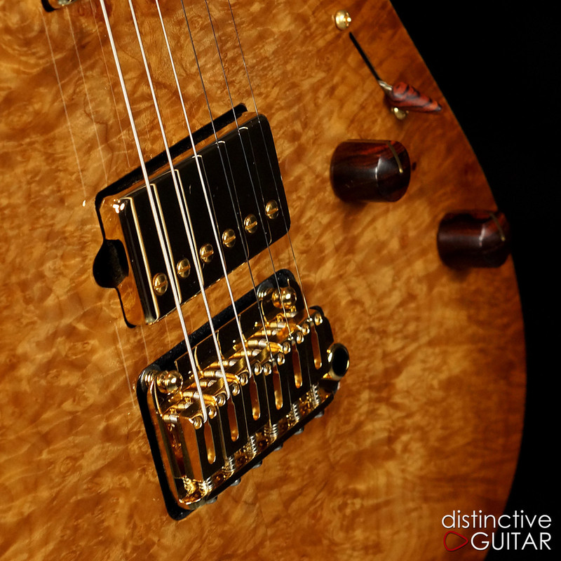 Suhr Custom Modern Distinctive Select #12 Black Limba / Cocobolo Waterfall Burl Natural Burst